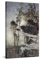 ..The Moon, Like to a Silver Bow New-Bent in Heaven-Arthur Rackham-Stretched Canvas