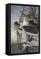 ..The Moon, Like to a Silver Bow New-Bent in Heaven-Arthur Rackham-Framed Stretched Canvas