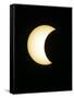 The Moon Partially Covers the Sun During the Peak of an Annular Eclipse Seen from Tel Aviv-null-Framed Stretched Canvas