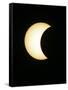 The Moon Partially Covers the Sun During the Peak of an Annular Eclipse Seen from Tel Aviv-null-Framed Stretched Canvas