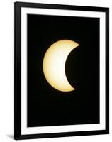 The Moon Partially Covers the Sun During the Peak of an Annular Eclipse Seen from Tel Aviv-null-Framed Photographic Print