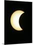 The Moon Partially Covers the Sun During the Peak of an Annular Eclipse Seen from Tel Aviv-null-Mounted Photographic Print