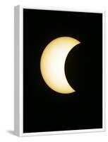 The Moon Partially Covers the Sun During the Peak of an Annular Eclipse Seen from Tel Aviv-null-Framed Photographic Print