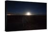 The Moon Rises over a Dead Train Line in Uyuni-Alex Saberi-Stretched Canvas