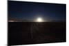 The Moon Rises over a Dead Train Line in Uyuni-Alex Saberi-Mounted Photographic Print