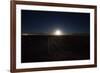 The Moon Rises over a Dead Train Line in Uyuni-Alex Saberi-Framed Photographic Print