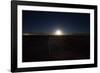 The Moon Rises over a Dead Train Line in Uyuni-Alex Saberi-Framed Photographic Print