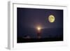The Moon Shines above the Sankaty Head Lighthouse. SANKATY HEAD Lighthouse, Nantuc..., 1970S (Photo-James L Stanfield-Framed Giclee Print