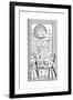 The Moon, Tarot Card, 14th Century-null-Framed Giclee Print