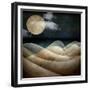 The Moon the Sea-null-Framed Giclee Print