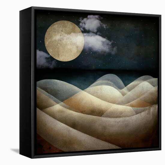 The Moon the Sea-null-Framed Stretched Canvas