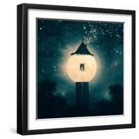 The Moon Tower-Paula Belle Flores-Framed Art Print