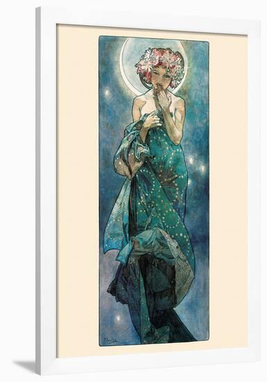 The Moon-Alphonse Mucha-Framed Poster