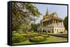 The Moonlight Pavilion, Royal Palace, in the Capital City of Phnom Penh, Cambodia, Indochina-Michael Nolan-Framed Stretched Canvas