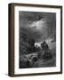 The Moonlight Ride, Illustration from 'Idylls of the King' by Alfred Tennyson, 1868-Gustave Doré-Framed Giclee Print