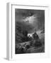 The Moonlight Ride, Illustration from 'Idylls of the King' by Alfred Tennyson, 1868-Gustave Doré-Framed Giclee Print