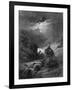 The Moonlight Ride, Illustration from 'Idylls of the King' by Alfred Tennyson, 1868-Gustave Doré-Framed Giclee Print