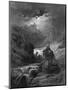 The Moonlight Ride, Illustration from 'Idylls of the King' by Alfred Tennyson, 1868-Gustave Doré-Mounted Giclee Print