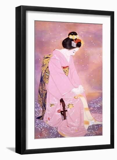 The Moonlight Shadow in Spring-Goyo Otake-Framed Giclee Print