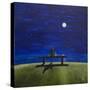The Moonlit Bench-Chris Ross Williamson-Stretched Canvas