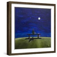 The Moonlit Bench-Chris Ross Williamson-Framed Giclee Print