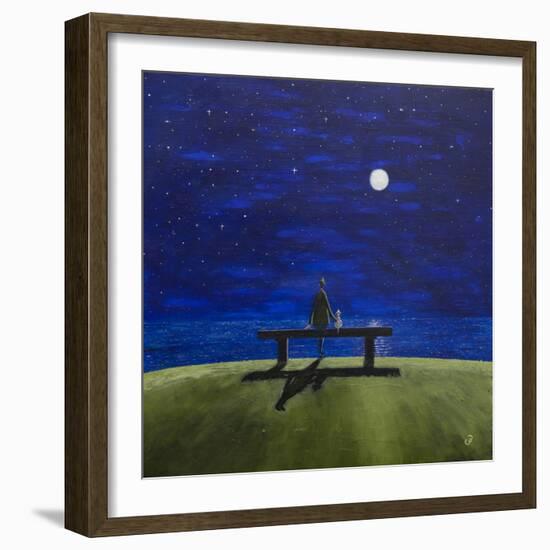 The Moonlit Bench-Chris Ross Williamson-Framed Giclee Print