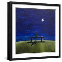 The Moonlit Bench-Chris Ross Williamson-Framed Giclee Print