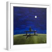 The Moonlit Bench-Chris Ross Williamson-Framed Giclee Print