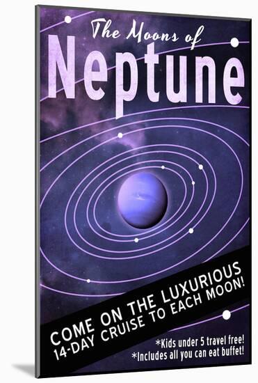 The Moons of Neptune-Lynx Art Collection-Mounted Art Print