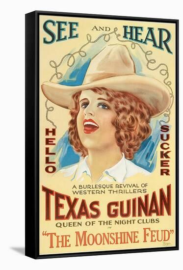 The Moonshine Feud, Texas Guinan, 1920-null-Framed Stretched Canvas