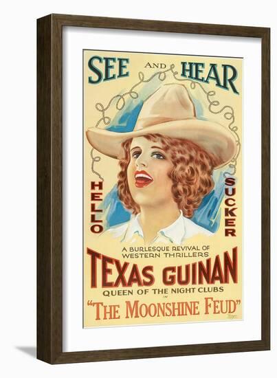 The Moonshine Feud, Texas Guinan, 1920-null-Framed Photo