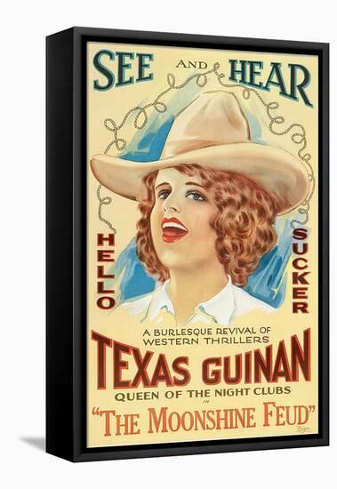 The Moonshine Feud, Texas Guinan, 1920-null-Framed Stretched Canvas