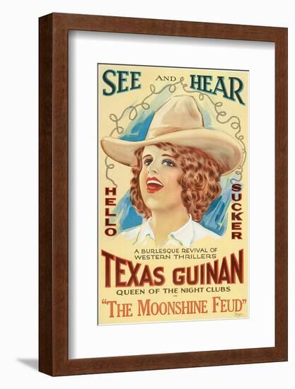 The Moonshine Feud, Texas Guinan, 1920-null-Framed Photo