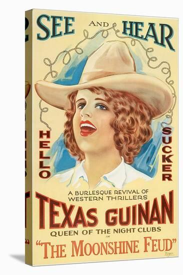 The Moonshine Feud, Texas Guinan, 1920-null-Stretched Canvas