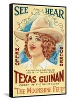 The Moonshine Feud, Texas Guinan, 1920-null-Framed Stretched Canvas