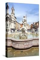 The Moor Fountain (Fontana Del Moro), Piazza Navona, UNESCO World Heritage Site, Rome, Lazio-Nico Tondini-Stretched Canvas