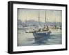 The Moorings (Oil on Board)-Laurence Fish-Framed Giclee Print
