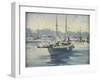 The Moorings (Oil on Board)-Laurence Fish-Framed Giclee Print