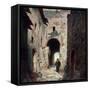 The Moorish Gate, 1835-Eugene Isabey-Framed Stretched Canvas
