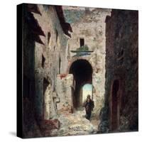 The Moorish Gate, 1835-Eugene Isabey-Stretched Canvas