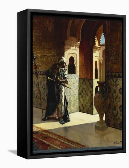 The Moorish Guard, the Alhambra-Rudolphe Ernst-Framed Stretched Canvas