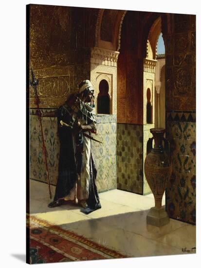 The Moorish Guard, the Alhambra-Rudolphe Ernst-Stretched Canvas