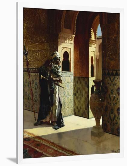 The Moorish Guard, the Alhambra-Rudolphe Ernst-Framed Giclee Print