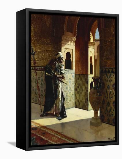 The Moorish Guard, the Alhambra-Rudolphe Ernst-Framed Stretched Canvas