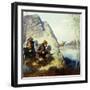 The Moose Call, (Oil on Canvas)-Newell Convers Wyeth-Framed Giclee Print