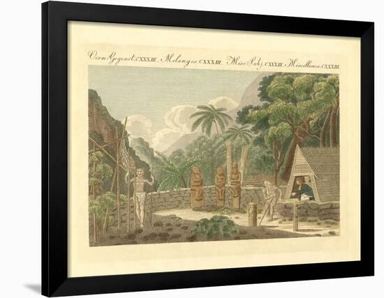 The Morai or the Sepulture-Plaza on the Island of Nukahiwah in the South Seas-null-Framed Giclee Print