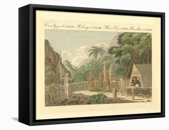 The Morai or the Sepulture-Plaza on the Island of Nukahiwah in the South Seas-null-Framed Stretched Canvas