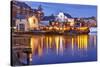 The Moran Tugboats on the Portsmouth, New Hampshire Waterfront-Jerry & Marcy Monkman-Stretched Canvas