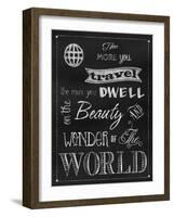 The More You Travel-Tina Lavoie-Framed Giclee Print