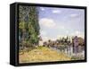 The Moret Bridge in the Summer, 1888-Alfred Sisley-Framed Stretched Canvas